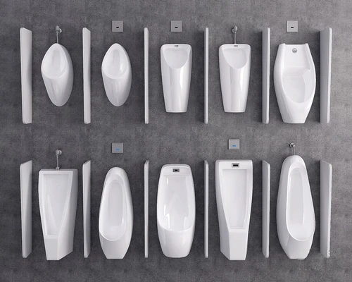 现代小便斗小便器3d模型