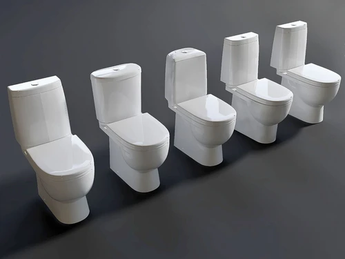 现代马桶坐便器3d模型