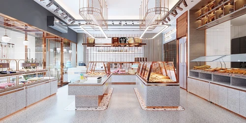 现代蛋糕面包店烘培店