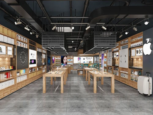 工业风苹果手机专卖店