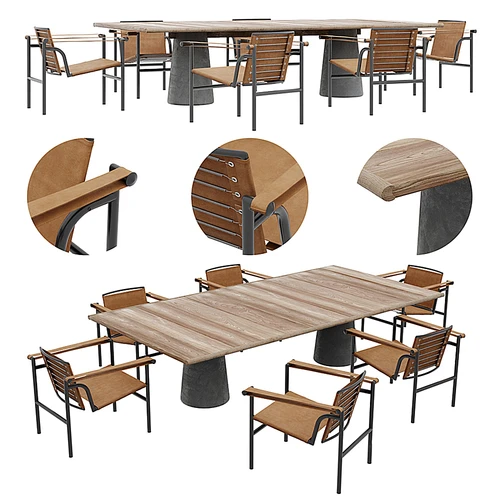 Cassina 户外休闲桌椅组合 CR 14794