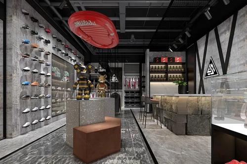 现代潮牌店