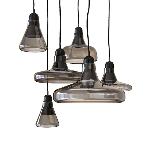 Lamp Shadows 黑茶吊灯组合