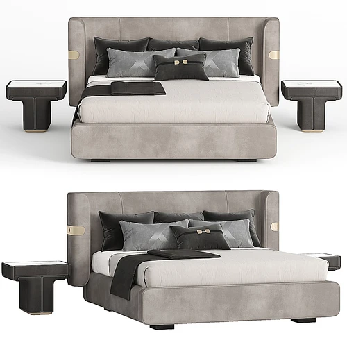 床和床头柜 Mi bed Longhi