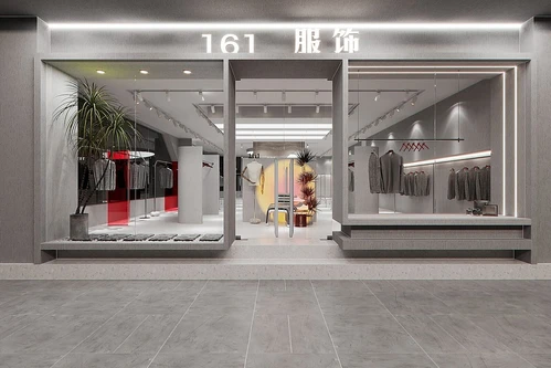 现代男装服装店