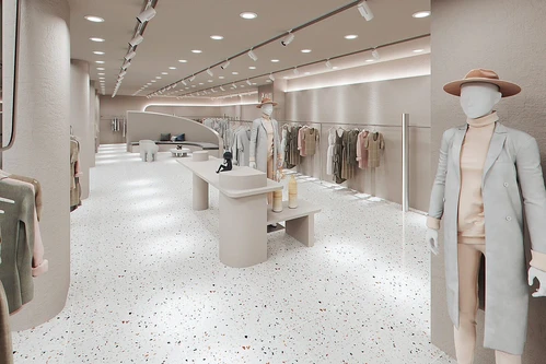 现代女装服装店