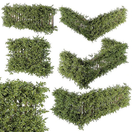 现代阳台植物护栏