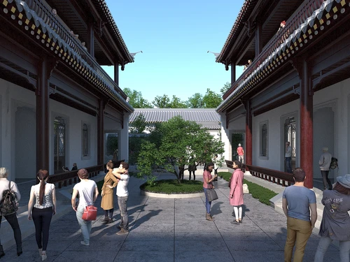 中式建筑三合院