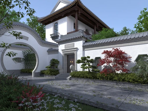 中式建筑景观