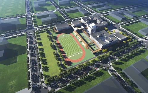 现代学校鸟瞰