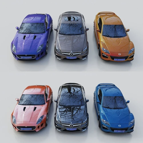 现代汽车轿车跑车3d模型