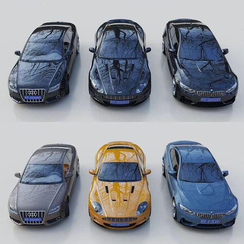 现代汽车轿车跑车3d模型