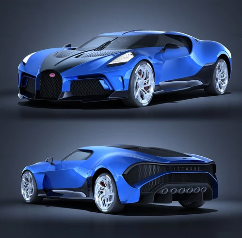 现代布加迪威龙超跑3d模型