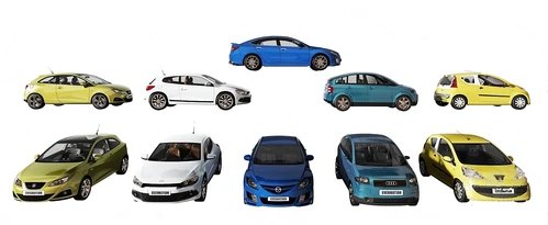 现代轿车汽车3d模型