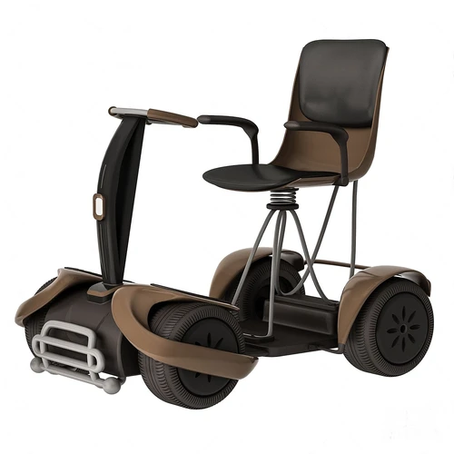 现代老人代步车3d模型