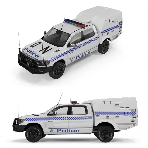 现代道奇警车3d模型