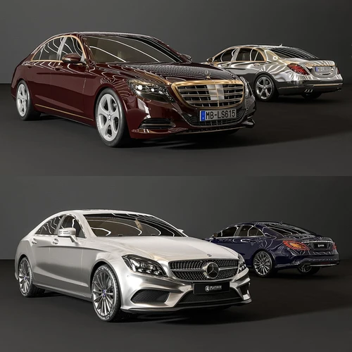 现代豪华轿车汽车3d模型