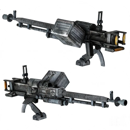 现代重机枪热兵器3d模型