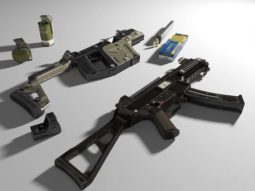现代UMP45Vector冲锋枪3d模型