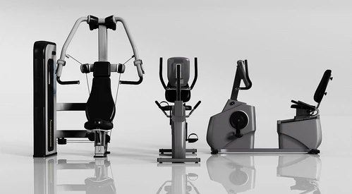 现代健身车健身器材3d模型