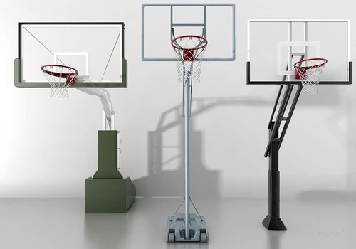 现代篮球架篮框3d模型