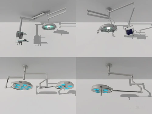 现代医疗手术灯3d模型
