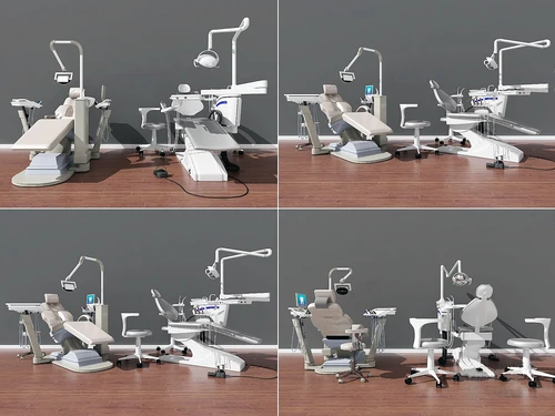 现代牙科医疗器械3d模型