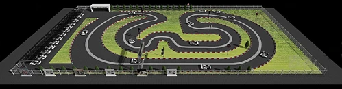 现代卡丁车赛道3d模型