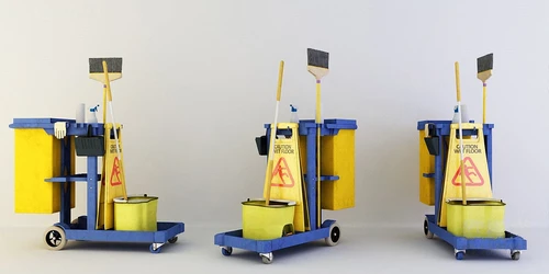 现代清洁车保洁车3d模型