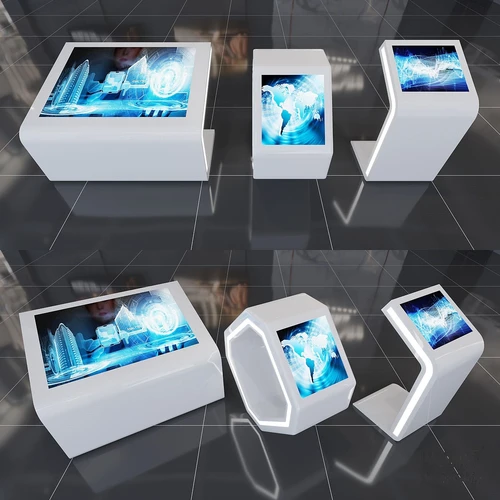 现代触摸屏一体机3d模型