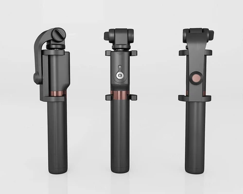 现代手持自拍杆3d模型