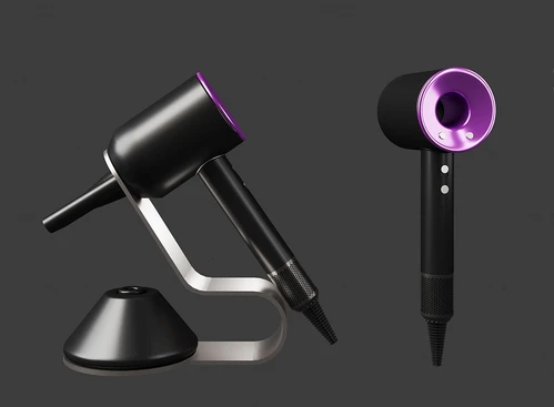 现代戴森吹风机3d模型