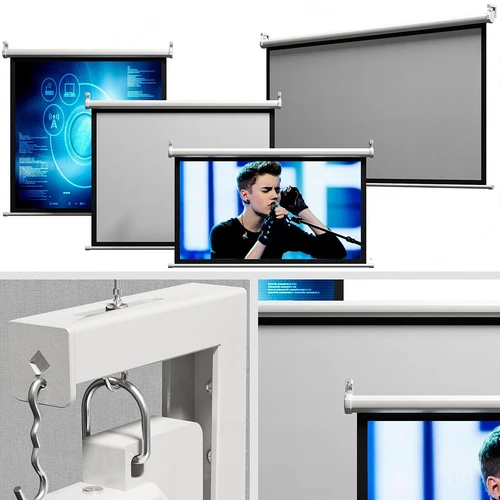 现代投影幕布3d模型