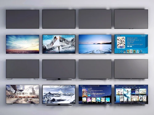 现代液晶电视机显示屏3d模型
