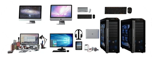 现代电脑主机显示器键盘3d模型