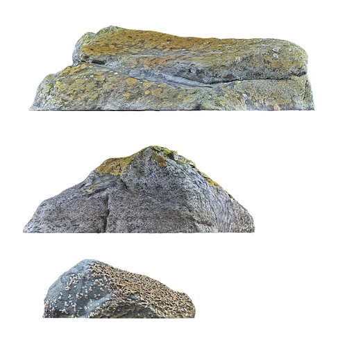 现代海滩岩石