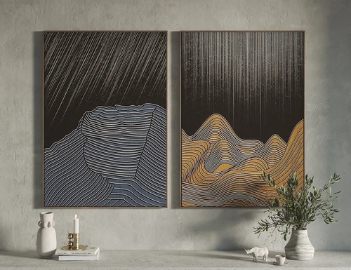 现代挂画装饰画