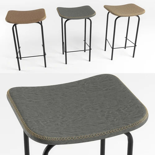 TANNER LEATHERETTE KITCHEN 复古吧台凳