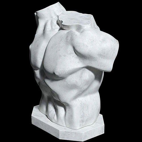 雕塑Laocoon躯干
