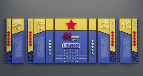 现代警营文化墙宣传栏