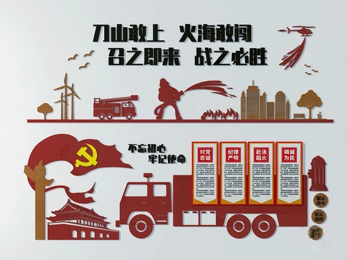 现代消防知识文化宣传栏