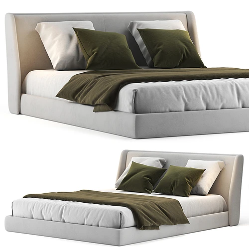 Natuzzi 现代布艺双人床