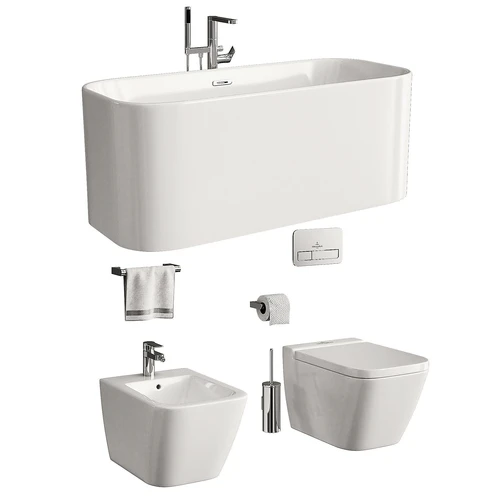Villeroy & Boch 现代坐浴盆马桶洗手盆