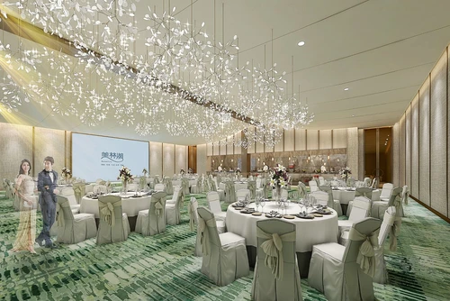 现代酒店宴会厅3d模型