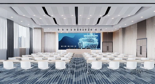 现代酒店会议室报告厅3d模型