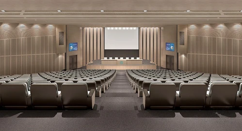 现代阶梯会议厅报告厅3d模型