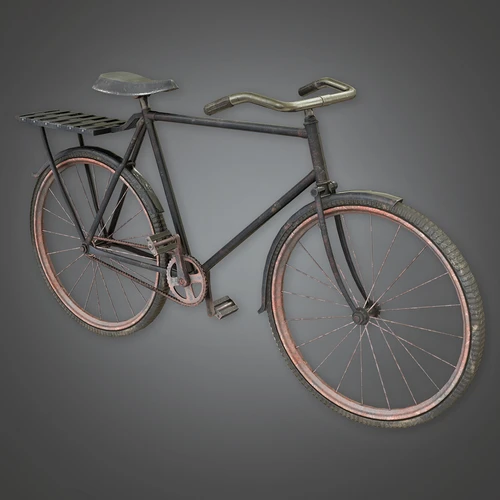 工业风自行车3D模型