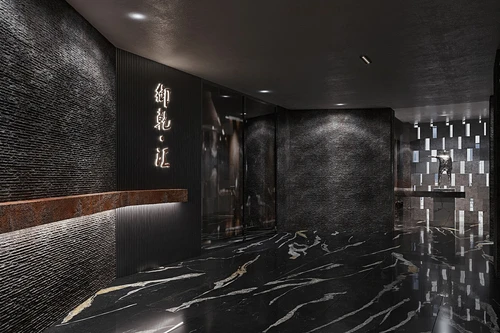 现代酒店会所前厅3d模型