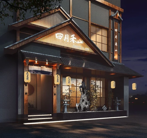 日式料理门店3d模型
