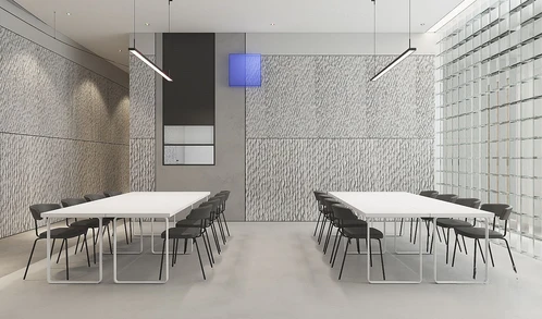 现代员工快餐厅3d模型